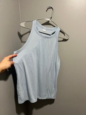 Light Blue Women's Ribbed Tank Top